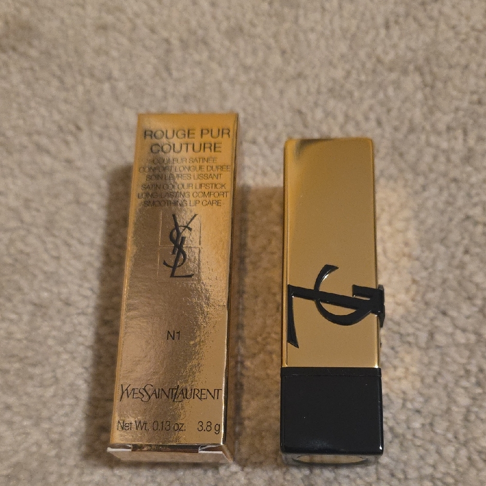 NWT Yves Saint Laurent Rouge Pur Couture Gold Lipstick N1